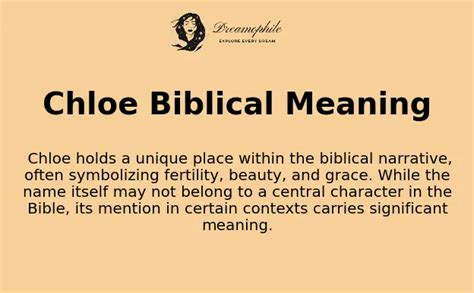 chloe biblical meaning|pronounce chloe in the bible.